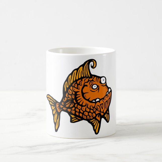 Orange Fish Coffee Mug (Center)