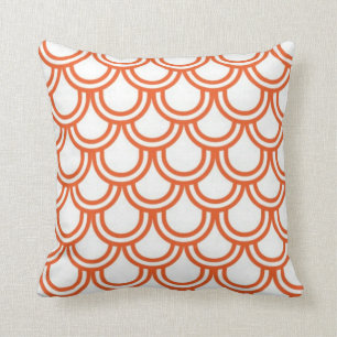 Orange Fish Scales Cushion