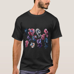 Orange Fishing Tableau Chinoiserie Toile T-Shirt