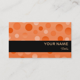 Orange Fizz business card template black stripe