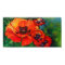 Orange Flamboyant Painted Poppies Art Print