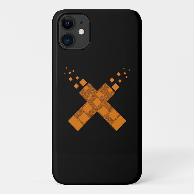 Orange flame death cult cross fire torch ritual Case-Mate iPhone case (Back)
