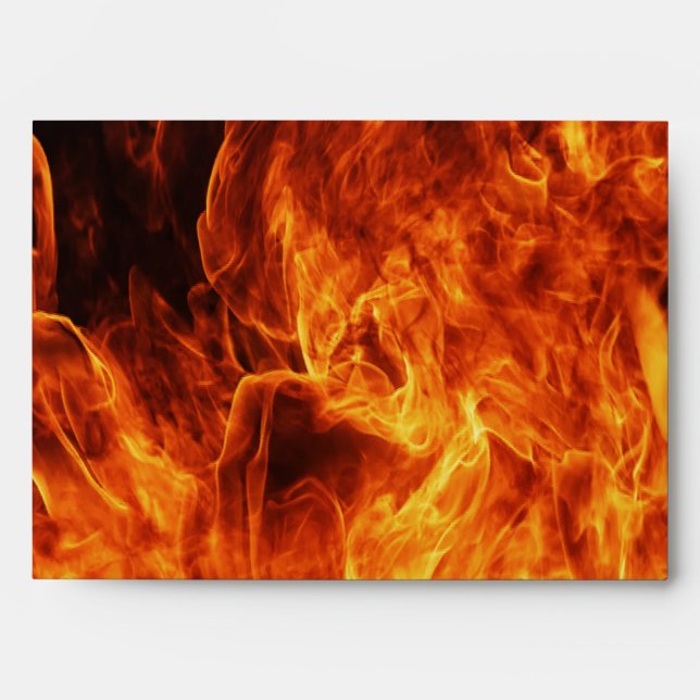 Orange flame envelope (Front)