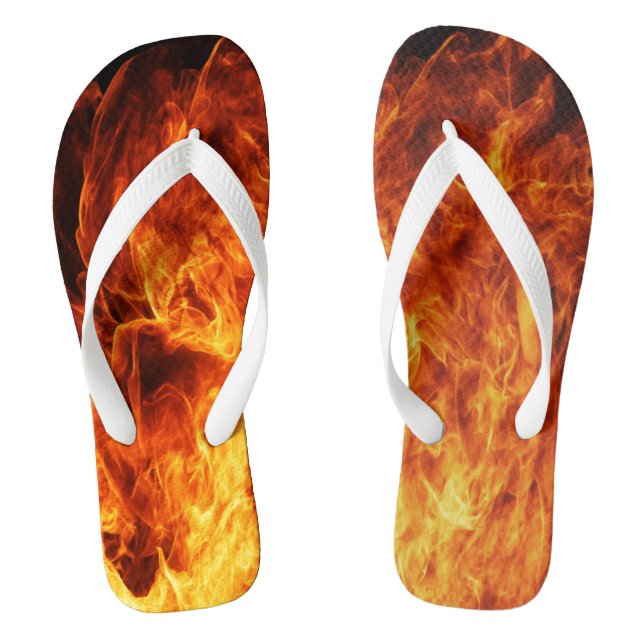 Orange flame jandals (Footbed)