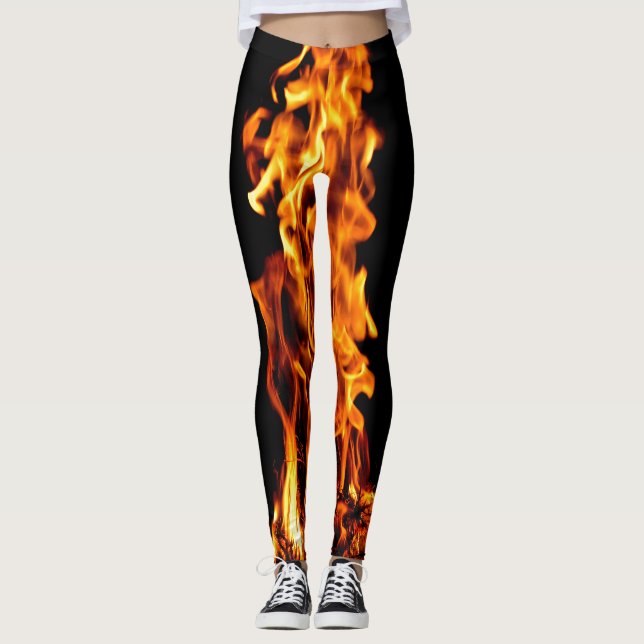 Orange flame leggings (Front)