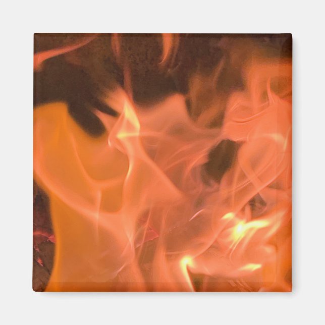Orange Flame Magnet (Front)