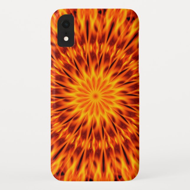 Orange Flames Kaleidoscope Case-Mate iPhone Case (Back)