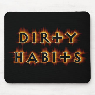 Orange Flash Dirty Habits Mousepad