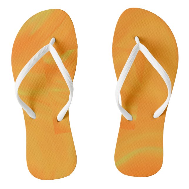 Orange flip flops (Footbed)
