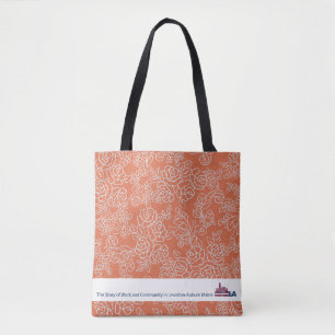 Orange Floral Museum LA Tote Bag