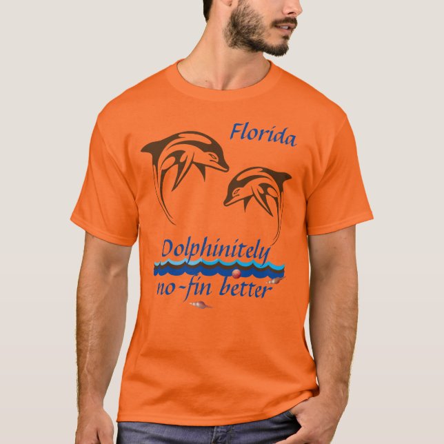Orange Florida Dolphin T-Shirt (Front)