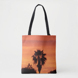 Orange Florida sunset on an all-over print tote Bag
