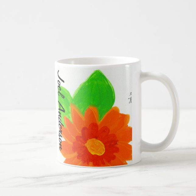 Orange Flower by Joel Anderson Coffee Mug (Right)