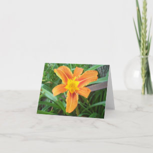 Orange Flower Card