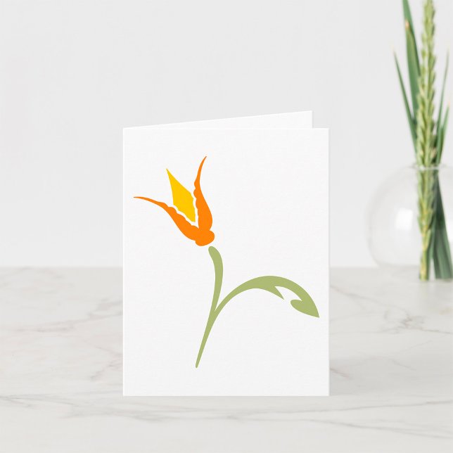 Orange Flower Card (Creator Uploaded)