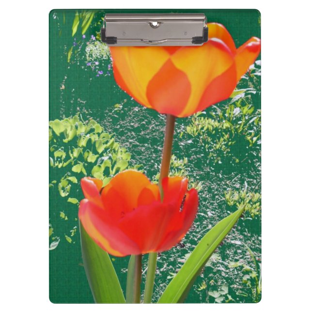 Orange Flower Clipboard (Front)