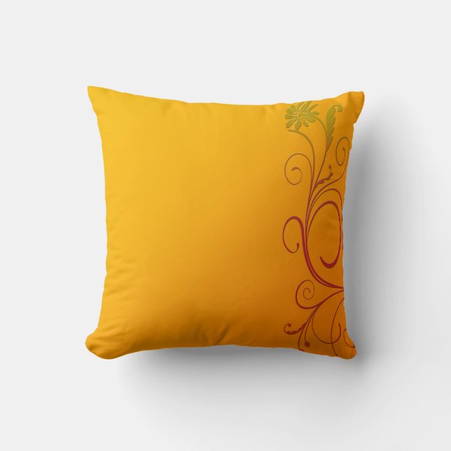 Orange Flower Cushion (Front)