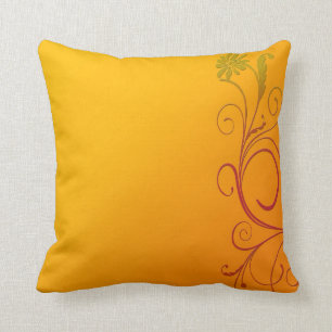 Orange Flower Cushion