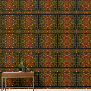 Orange Flower in the Green Wallpaper