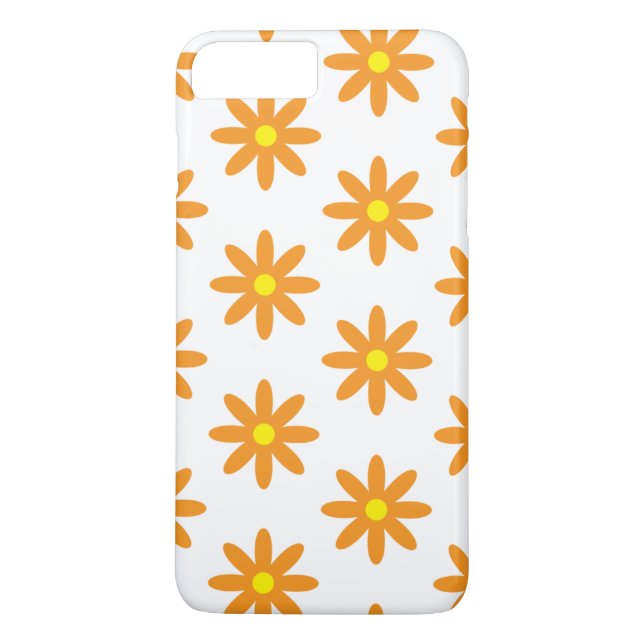 Orange Flower iPhone 7 Case (Back)