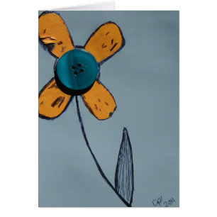 Orange Flower Mixed Media
