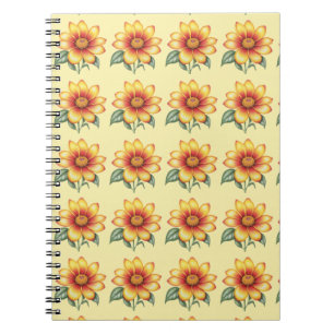 Orange Flower Notebook