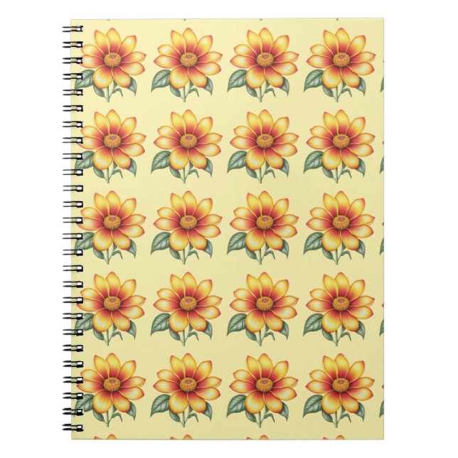 Orange Flower Notebook (Front)