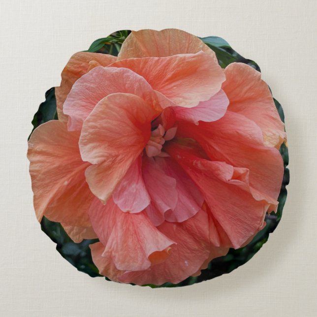 Orange Flower Photo Pillow (Front)