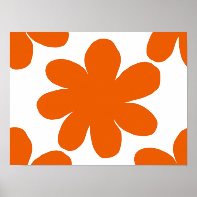Orange Flower  Poster (Front)