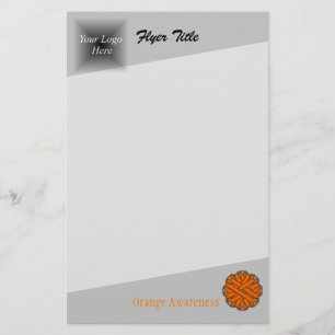 Orange Flower Ribbon by Kenneth Yoncich Flyer