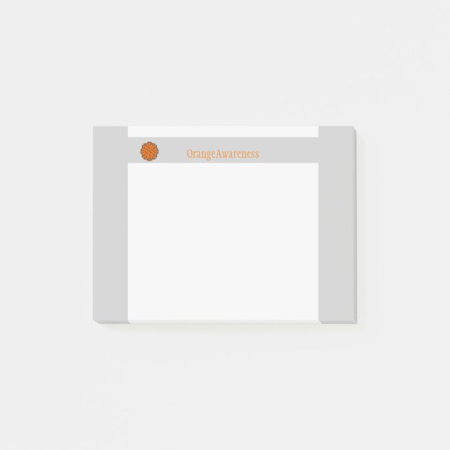 Orange Flower Ribbon by Kenneth Yoncich Post-it Notes (Front)