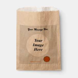 Orange Flower Ribbon Template by Kenneth Yoncich Favour Bags