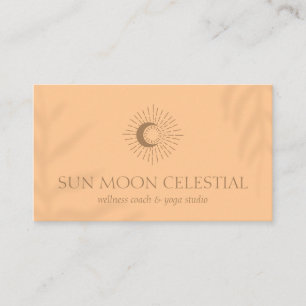 Orange Flower Shade Energy Healing Sun Business Card
