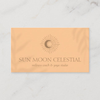 Orange Flower Shade Energy Healing Sun Business Card