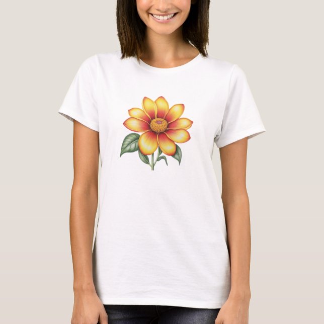 Orange Flower T-Shirt (Front)