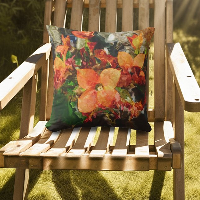 Orange Flowers Cushion (Creator Uploaded)