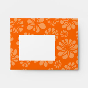 Orange Flowers Envelopes