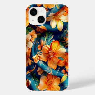 Orange Flowers Everywhere Case-Mate iPhone 14 Case
