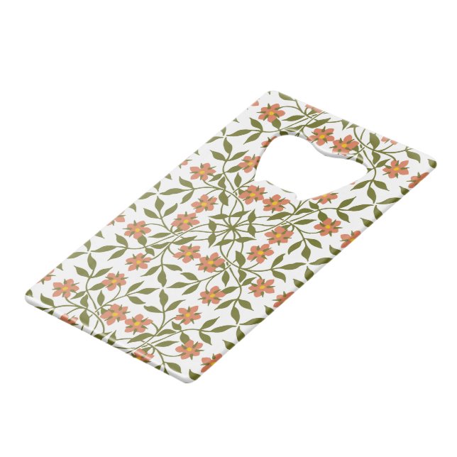 Orange Flowers, Floral Pattern, Greenery, Boho (Front Angled)