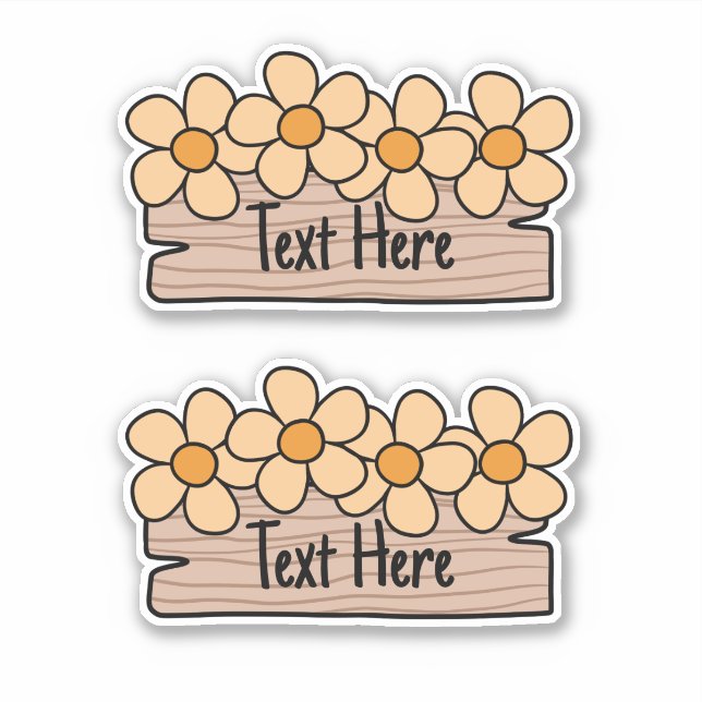 Orange Flowers Label (Front)