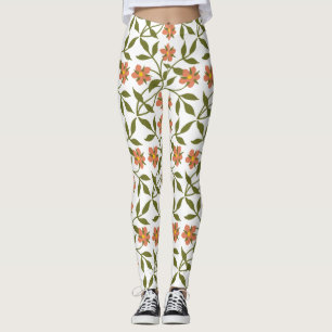 ORANGE FLOWERS LEGGINGS