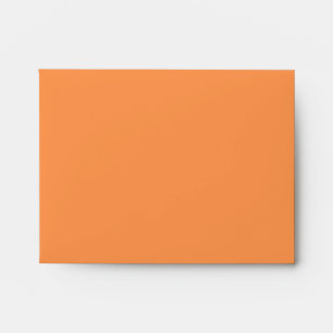 Orange Flowers Note Card Envelope