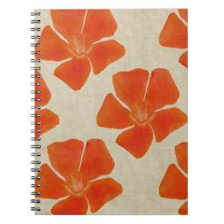 Orange Flowers Notebook