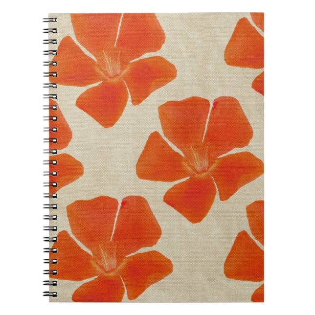 Orange Flowers Notebook (Front)