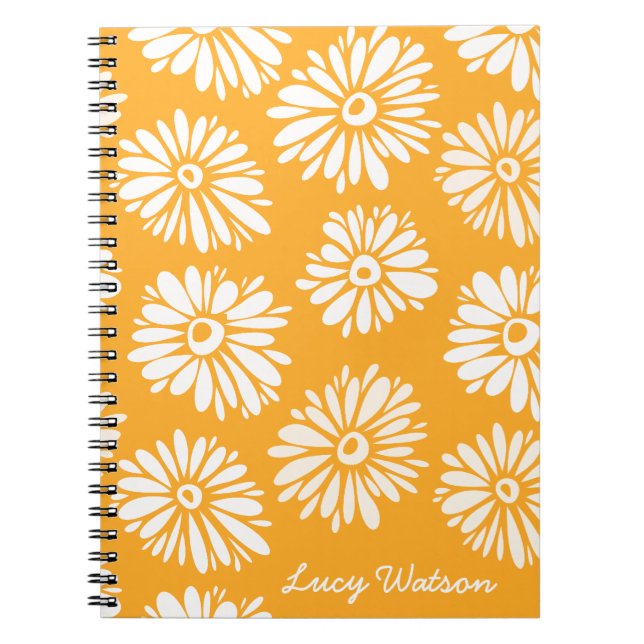 Orange Flowers Notebook (Front)