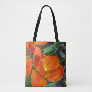 Orange flowers Tote Bag