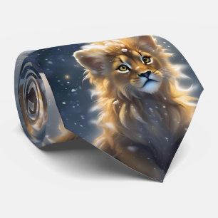Orange Fluffy Lion Cub, Tie