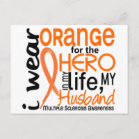 Orange For Hero 2 Husband MS Multiple Sclerosis