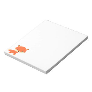 Orange fox notepad