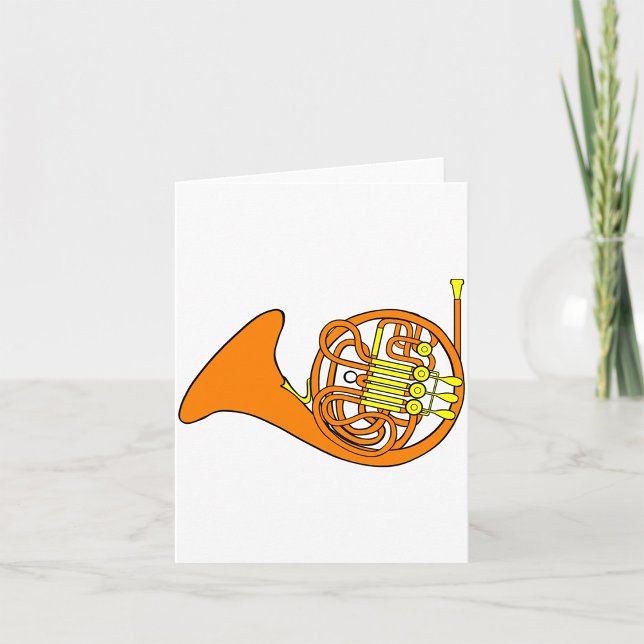 Orange French Horn Note Cards (Creator Uploaded)